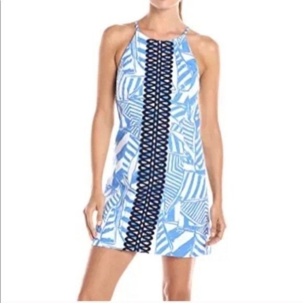 Lilly Pulitzer Annabelle shift dress- Bay Blue Yacht Shift Dress ~